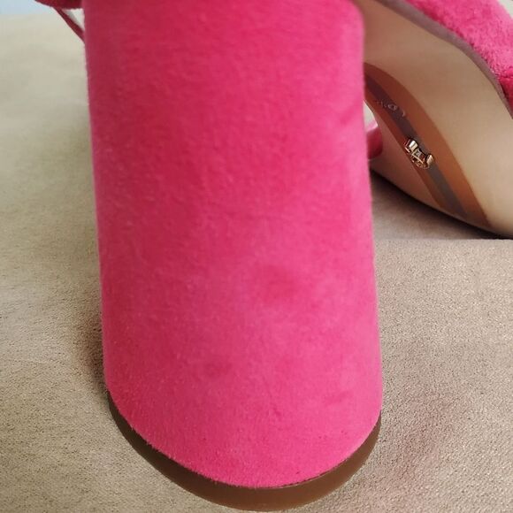 Sam Edelman Strappy Block Heel Sandals Pink 6.5 - Picture 5 of 7